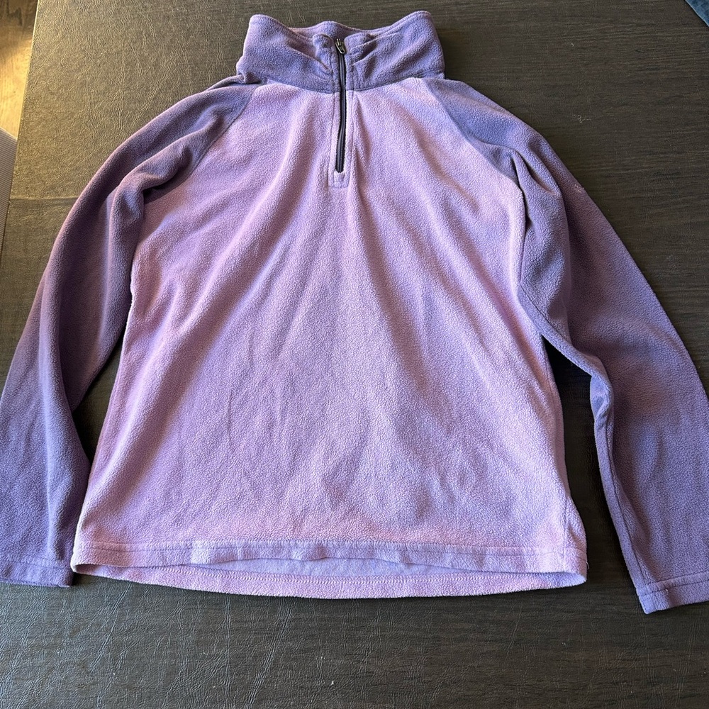 Purple Columbia pullover fleece quarter zip